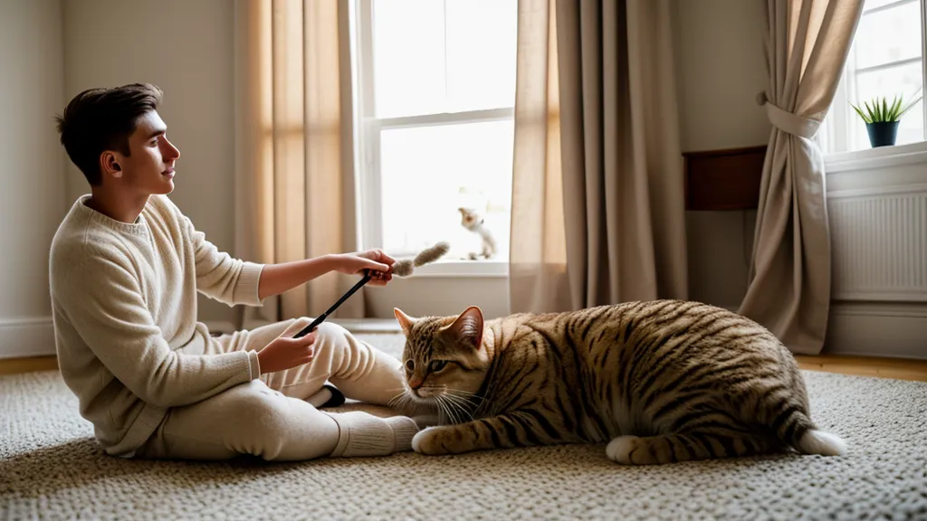Visage détendu d'un chat aux vibrisses visibles, calme pendant une séance d'éducation féline