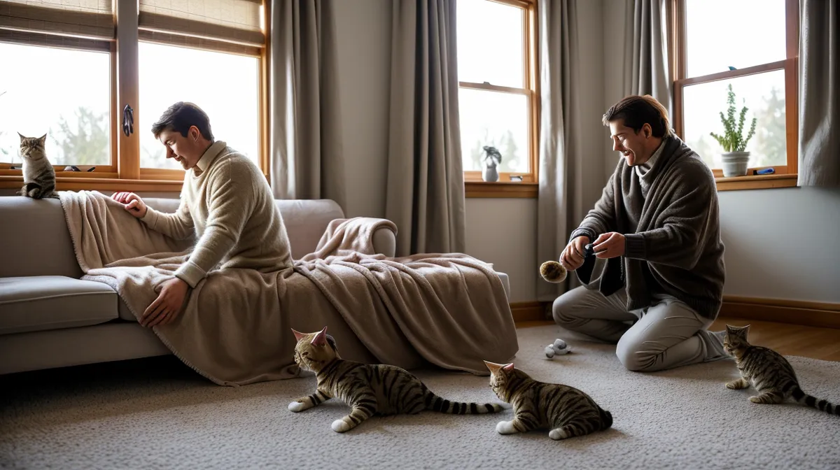 Routine de jeu quotidienne pour un chat épanoui et complice de son humain