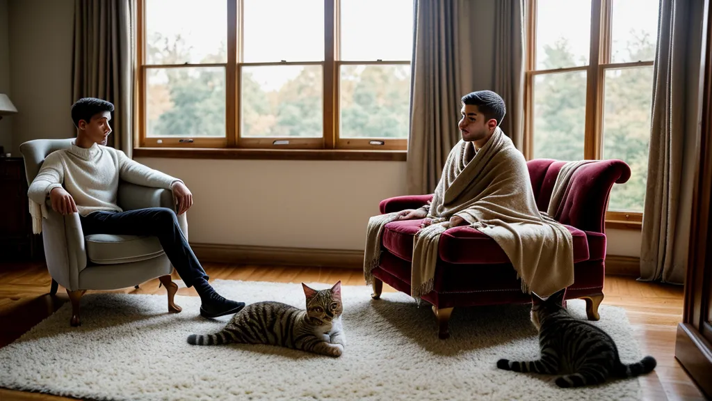 Complicité chat et éducation positive : un chat touche doucement la main de son propriétaire pendant une séance de jeu